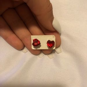 Red earrings
